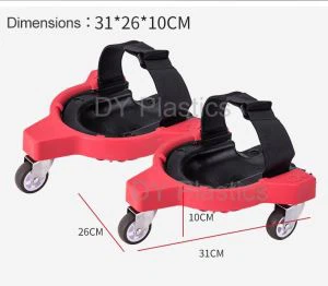 Rullande knäskydd med hjul